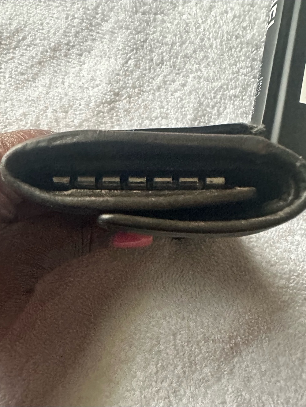 Authentic Gucci Guccissima Dark Brown Leather 6-Key Holder Wallet Coin Pouch - Picture 9 of 10
